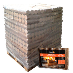 Packung mit 5 verdichteten Holzscheiten  – 30 cm
