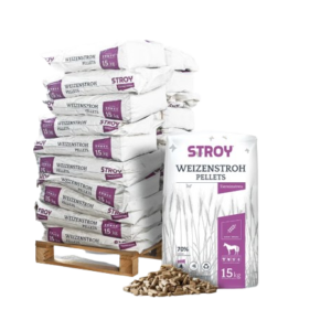 STROY Strohpellets Einstreu 15kg x 20 Sack 300kg